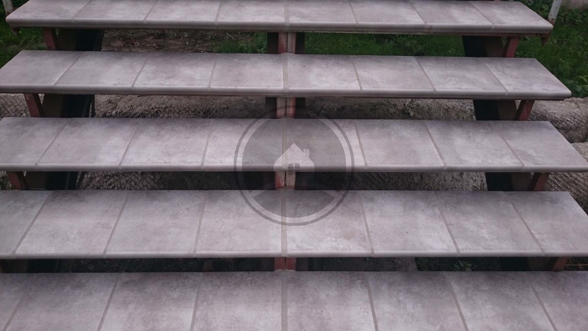 Клинкерная ступень прямоугольная Stroeher Keraplatte Aera T 705 beton 294*175*52*10 мм