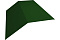 Планка конька плоского 190х190 0,45 PE с пленкой RAL 6002 лиственно-зеленый