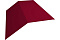 Планка конька плоского 190х190 0,7 PE с пленкой RAL 3003 рубиново-красный