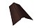 Планка конька фигурного 150x150 0,5 GreenCoat Pural Matt RR 887 шоколадно-коричневый (RAL 8017 шоколад)