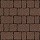 Тротуарная плитка Старый город ориджинал, 60 мм, коричневый, native