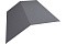Планка конька плоского 190х190 0,5 Satin с пленкой RAL 7004 сигнальный серый