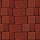 Тротуарная плитка Старый город, 60 мм, красный, гладкая