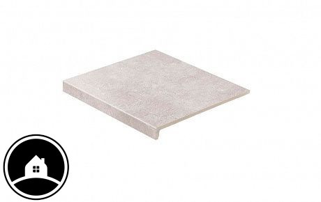 Клинкерная ступень прямоугольная рядовая Loftstufe Stroeher Zoe 971 greige 294х340х35х11 мм