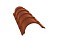 Планка конька полукруглого 0,5 Satin Мatt RAL 8004 терракота
