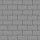 Тротуарная плитка Севилья, 80 мм, серый, бассировка