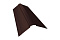 Планка конька фигурного 150x150 0,5 GreenCoat Pural RR 887 шоколадно-коричневый (RAL 8017 шоколад)