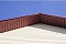 Софит металлический без перфорации 0,5 GreenCoat Pural с пленкой RR 887 шоколадно-коричневый (RAL 8017 шоколад)