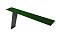 Планка карнизная фальц Grand Line 130х80 0,45 PE с пленкой RAL 6002 лиственно-зеленый
