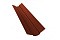 Планка ендовый верхней фигурной 70x70 0,5 GreenCoat Pural Matt RR 29 красный (RAL 3009 оксидно-красный)