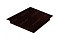Колпак на столб 390х390мм 0,5 GreenCoat Pural с пленкой RR 32 темно-коричневый (RAL 8019 серо-коричневый)