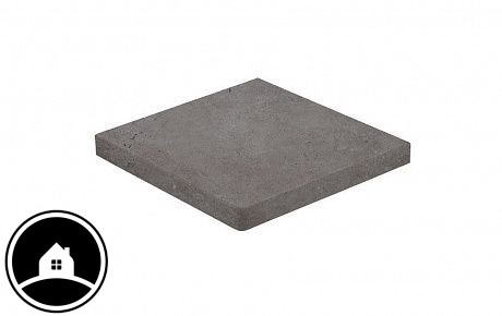 Клинкерная ступень прямоугольная угловая Loftstufe Stroeher Gravel Blend 963 black, 340х340х35х11 мм
