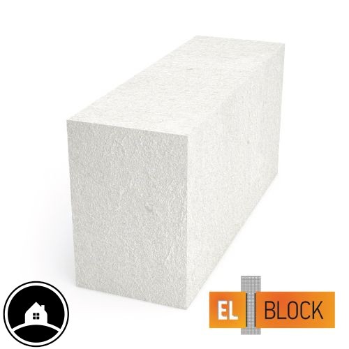 Газосиликатный блок EL-BLOCK D500 стеновой 200 мм