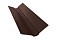 Планка ендовы верхней фигурной 100x100 0,5 Satin Мatt RAL 8017 шоколад