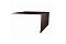 Планка околооконная простая 250х50 0,4 PE с пленкой RAL 8017 шоколад