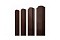 Штакетник Прямоугольный фигурный 0,45 PE-Double RAL 8017 шоколад (1,5м)