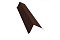 Планка торцевая 142х100 0,5 GreenСoat Pural с пленкой RR 887 шоколадно-коричневый (RAL 8017 шоколад)