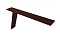 Планка карнизная фальц Grand Line 130х80 0,5 Quarzit с пленкой RR 32 темно-коричневый