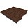 Тротуарная плитка Бельпассо, 40 мм, коричневый, гладкая