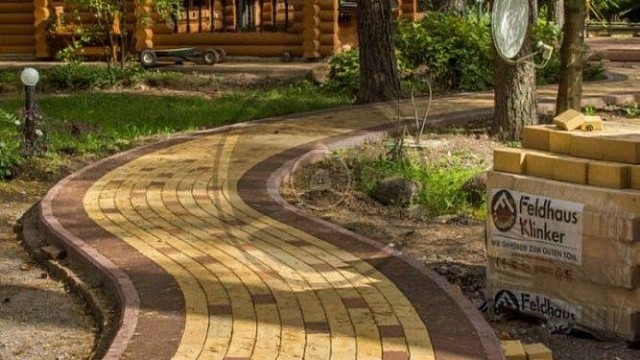 , trotuarnaya_plitka, zheltyy_pestryy, landshaftnyy_dizayn