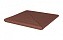 Клинкерная ступень угловая деленная венецианская рифленая King Klinker 03 Natural brown, 330*330*14 мм