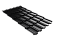 Металлочерепица "Квинта плюс3D" ("Kvinta plus3D") 0,5 Satin RAL 9005 черный