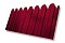 Профнастил С10B фигурный 0,45 PE RAL 3003 рубиново-красный