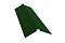 Планка конька плоского 115х30х115 0,5 Satin с пленкой RAL 6002 лиственно-зеленый