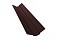 Планка ендовый верхней фигурной 70x70 0,5 GreenCoat Pural Matt RR 887 шоколадно-коричневый (RAL 8017 шоколад)