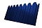 Профнастил С10B фигурный 0,45 PE с пленкой RAL 5002 ультрамариново-синий