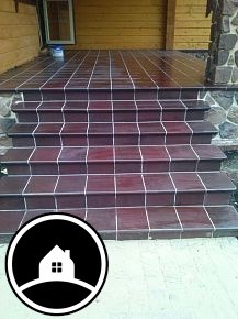 Клинкерная ступень флорентинер Stroeher Keraplatte Duro 825 sherry, 340x240x12 мм