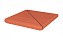 Клинкерная ступень угловая деленная античная гладкая King Klinker 01 Ruby-red, 330*330*16 мм