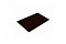 Плоский лист 0,5 Стальной бархат с пленкой RR 32 темно-коричневый
