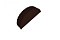 Заглушка торцевая Стальной бархат RAL 8017 шоколад
