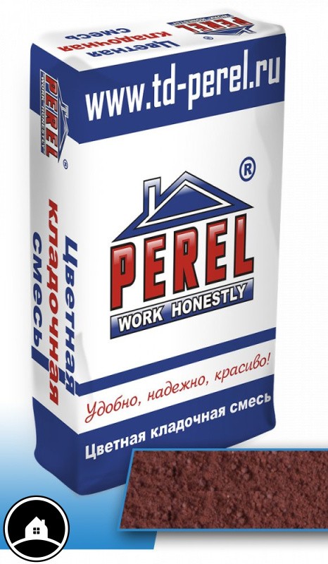 Цветная кладочная смесь Perel NL, 50 кг, красная 0160