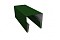 Планка П-образная заборная 20 0,45 PE с пленкой RAL 6002 лиственно-зеленый