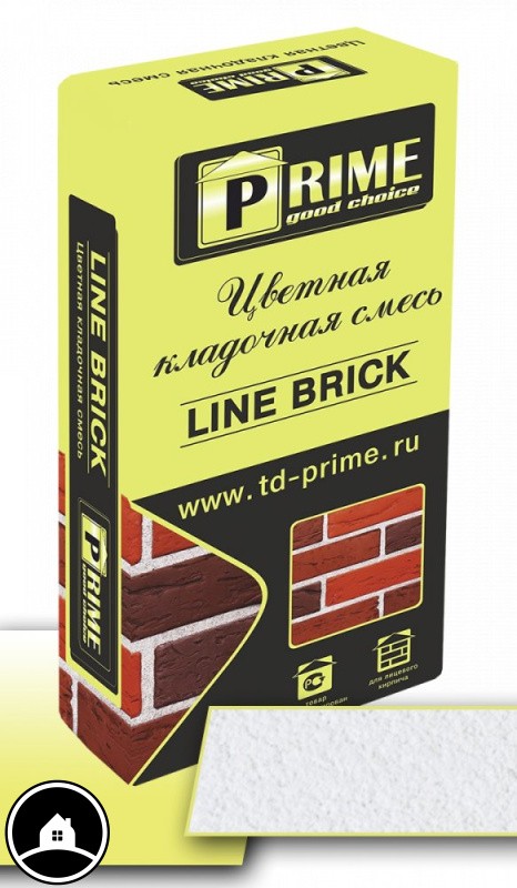 Цветная кладочная смесь Prime Line Brick Wasser, 25 кг, супер-белая