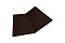 Планка ендовы нижней 300х300 0,5 Satin с пленкой RAL 8017 шоколад